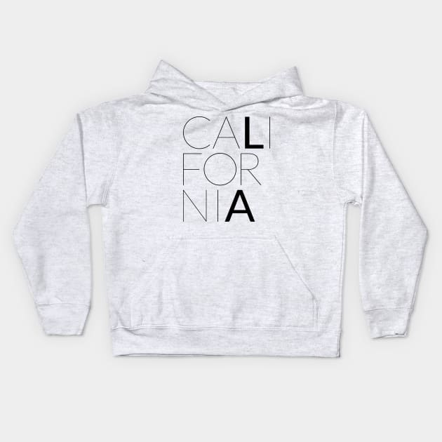 L.A. California (Light) Kids Hoodie by VectorVectoria